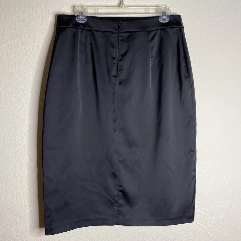 Tadashi Shoji pencil skirt black stretchy pin up 12